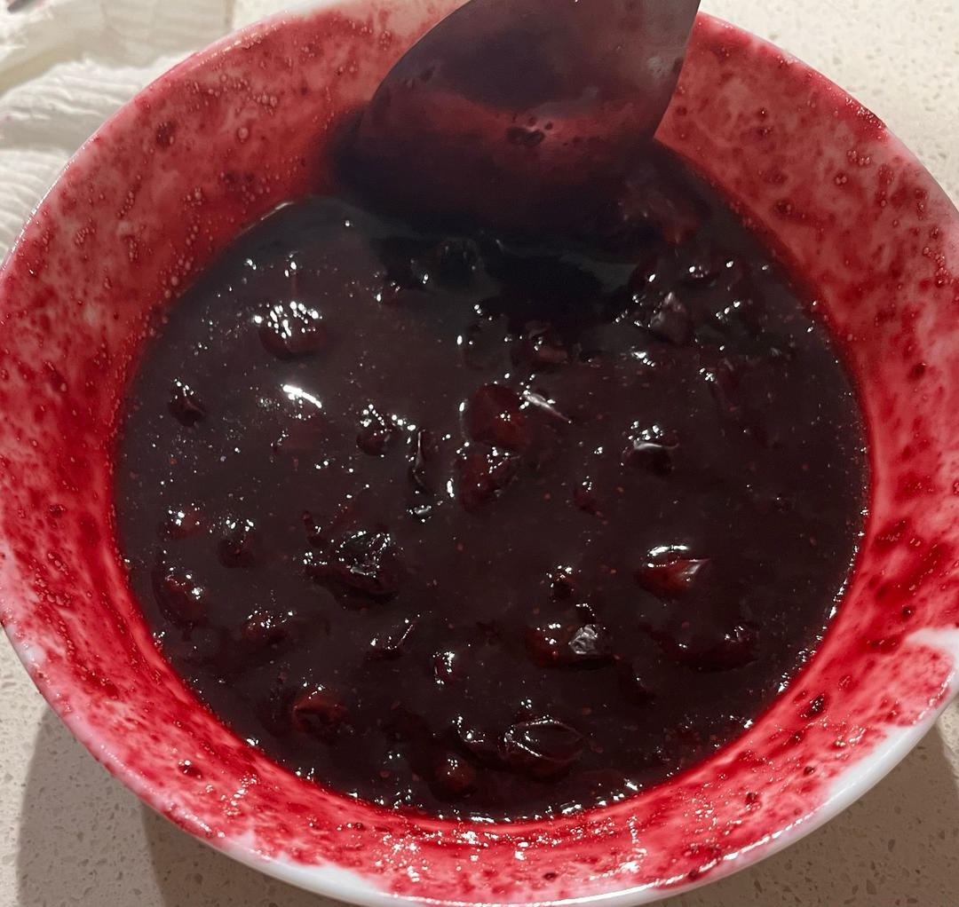 微波炉版简易少量蓝莓果酱