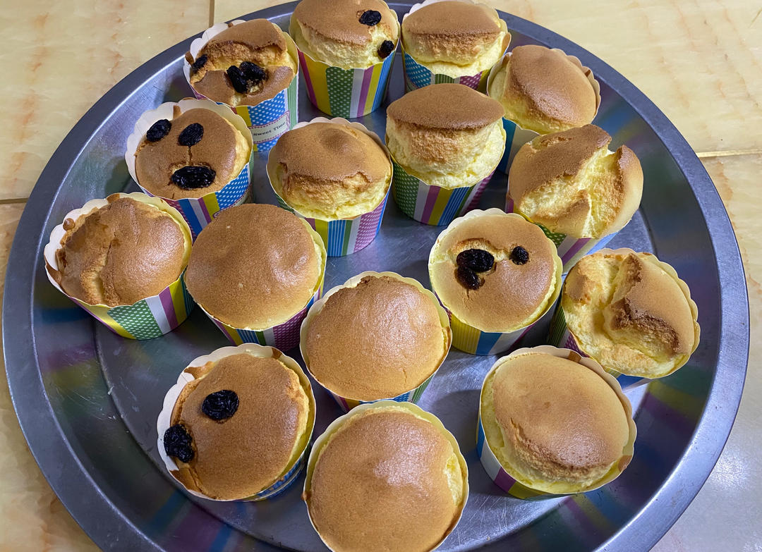 纸杯枣泥核桃蛋糕