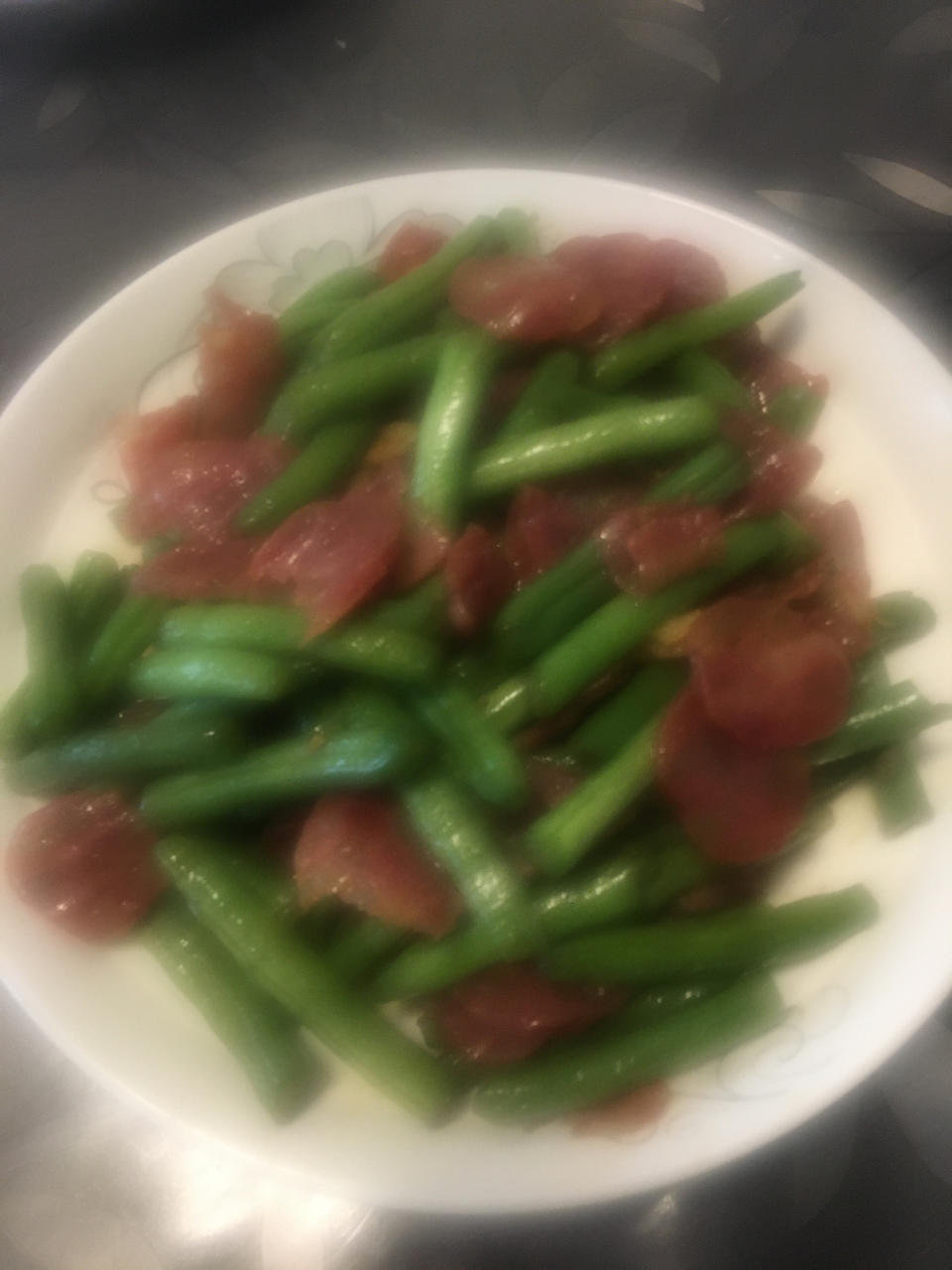 四季豆炒腊肠