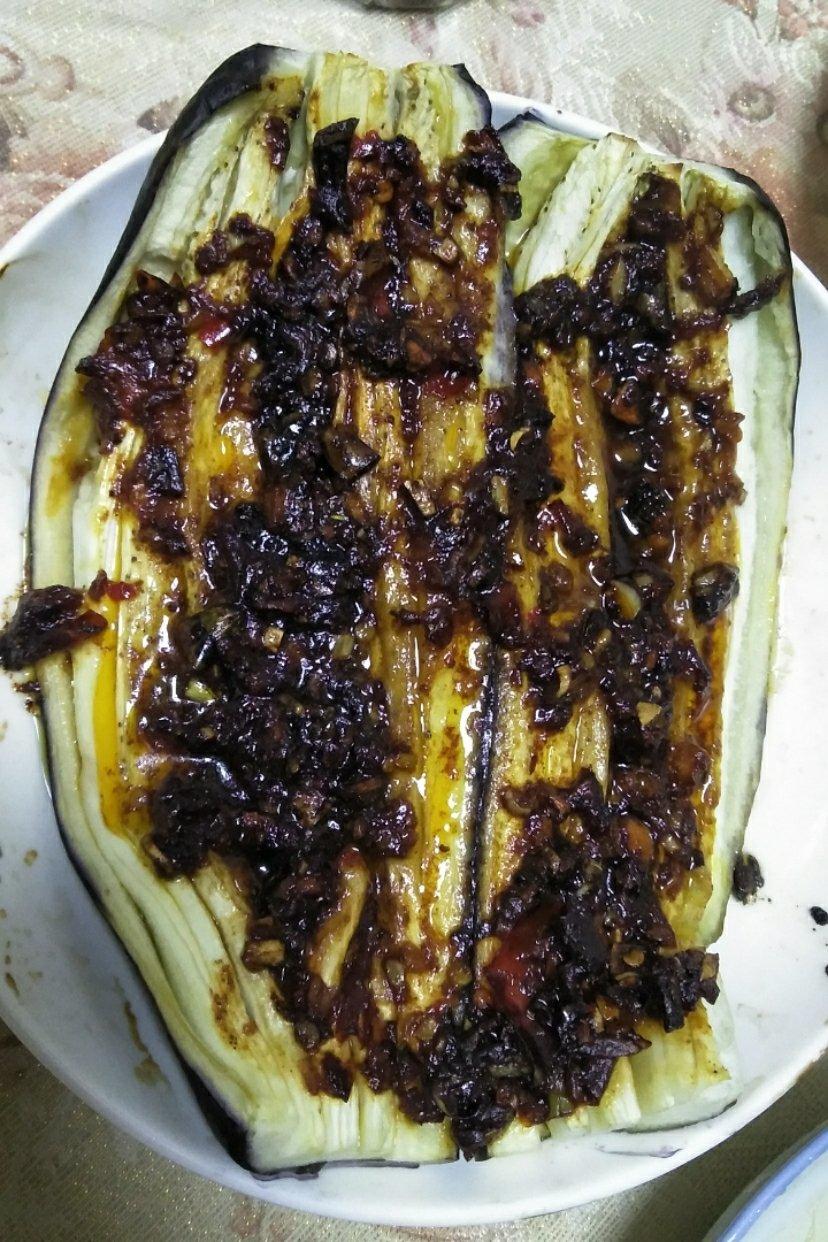 【微波炉烤茄子】