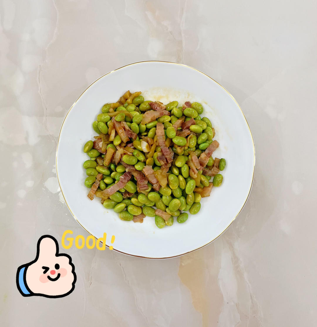 毛豆炒肉