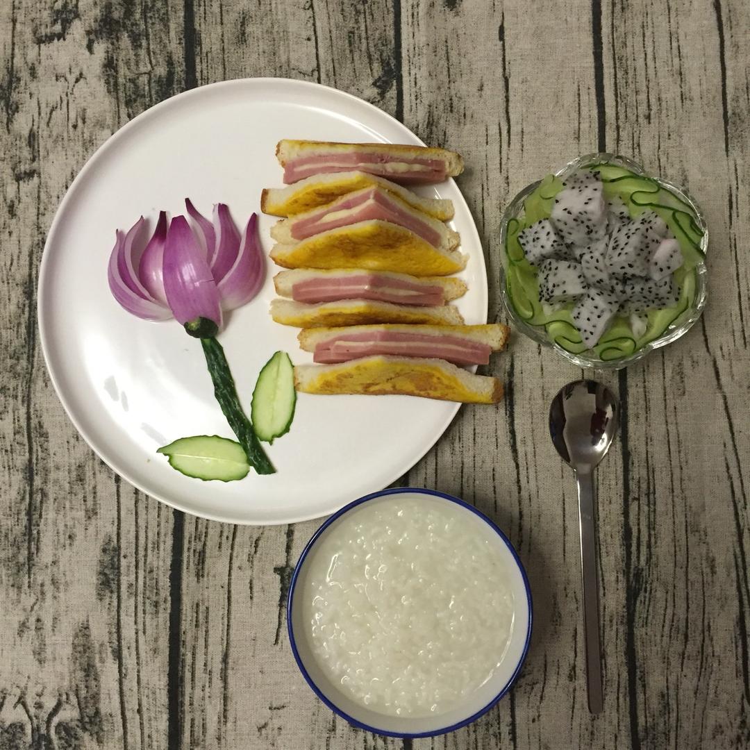 十分钟快手早餐【港式火腿西多士】