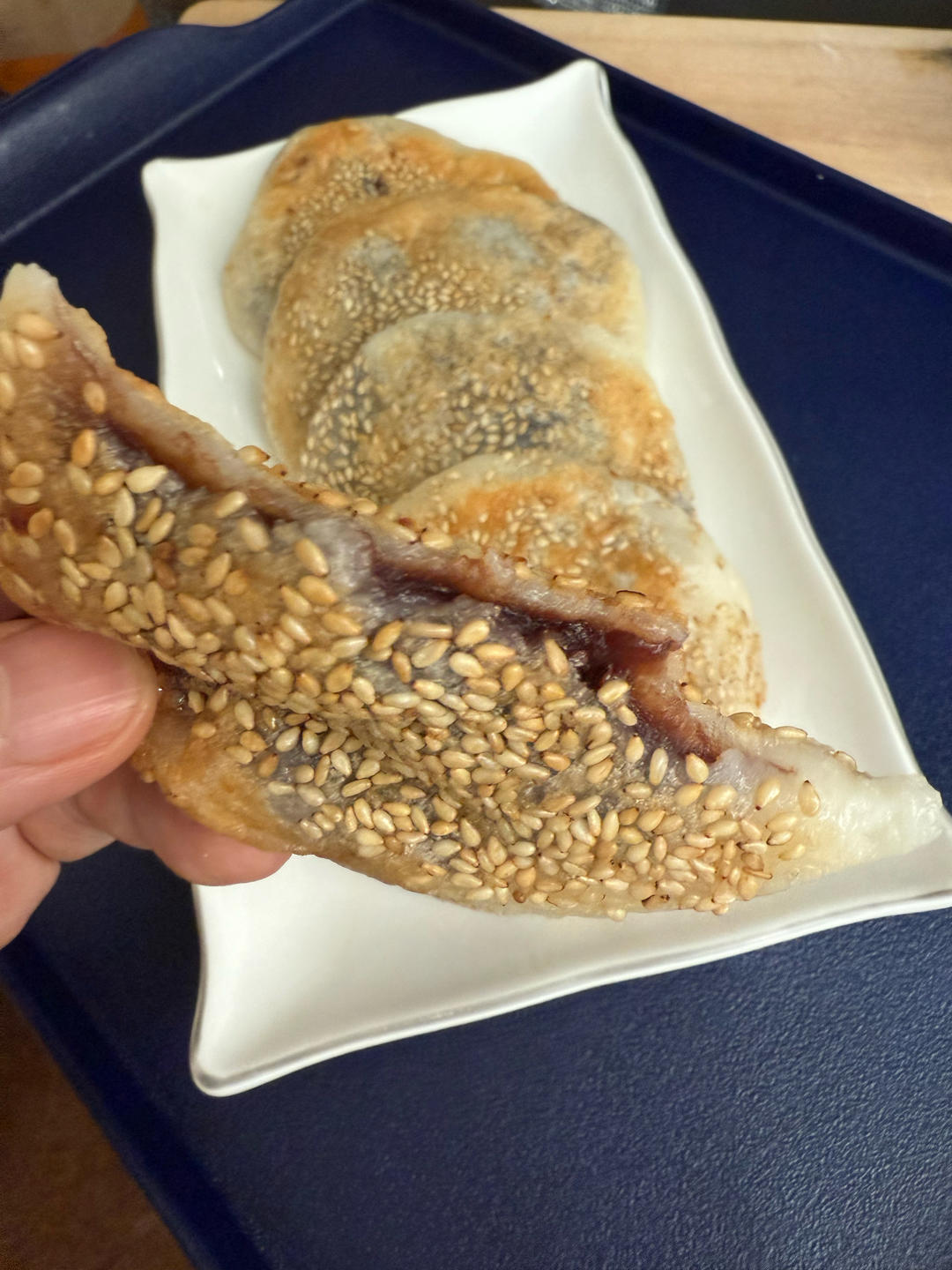 ㊙️东北糯米豆沙粘火勺 烫面法饼超级软 附虎口收拢法整形视频