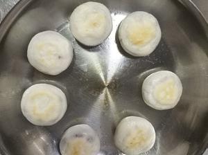 外脆内糯超好吃❗️芋泥紫薯年糕❗️平底锅就能做的做法 步骤6