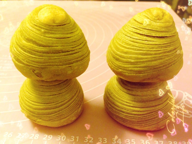 蛋黄酥~紫薯、抹茶、原味~花好月圆，中秋快乐~内附一次做六色蛋黄酥方法~