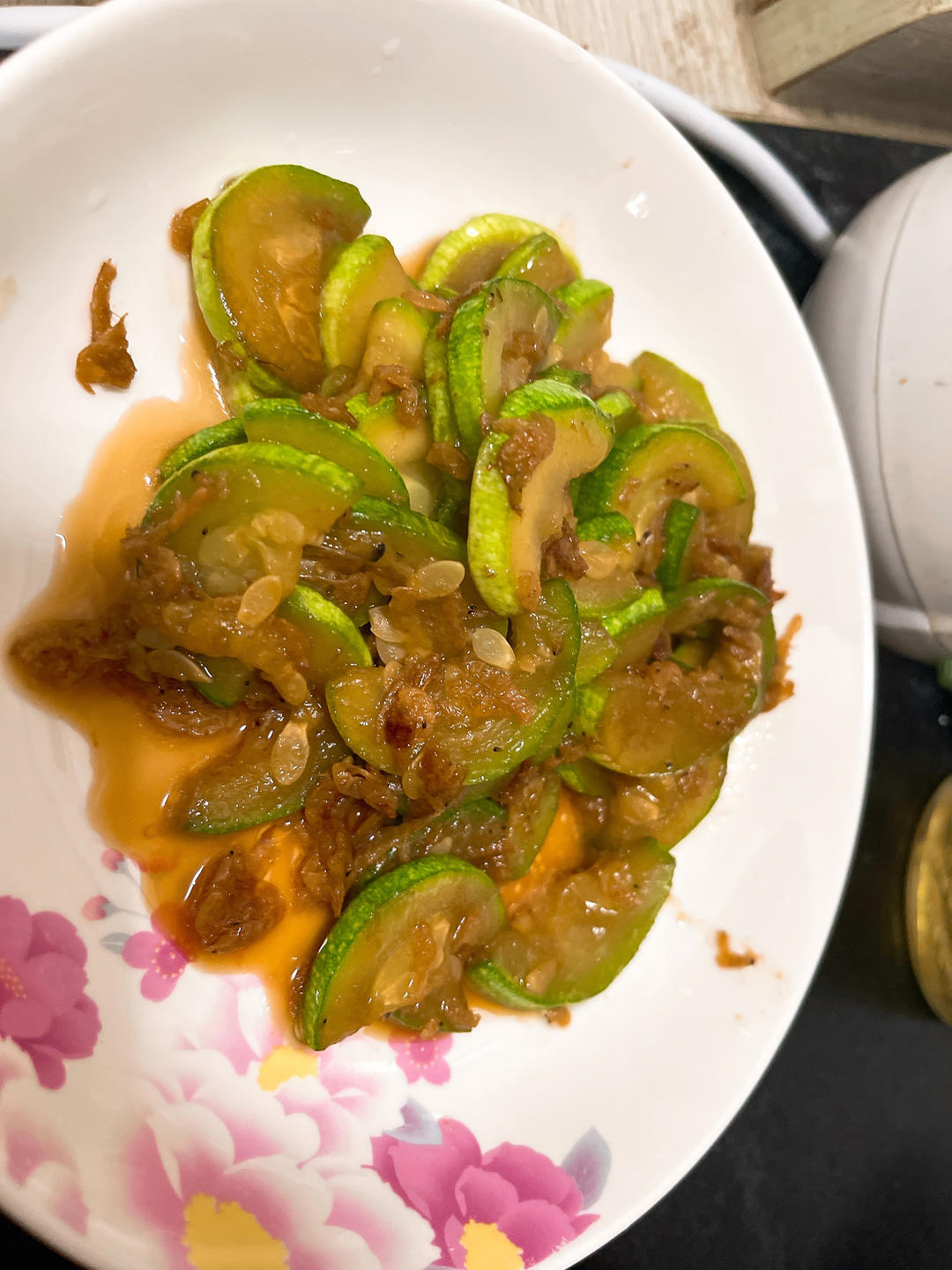 虾皮炝西葫 补钙神器