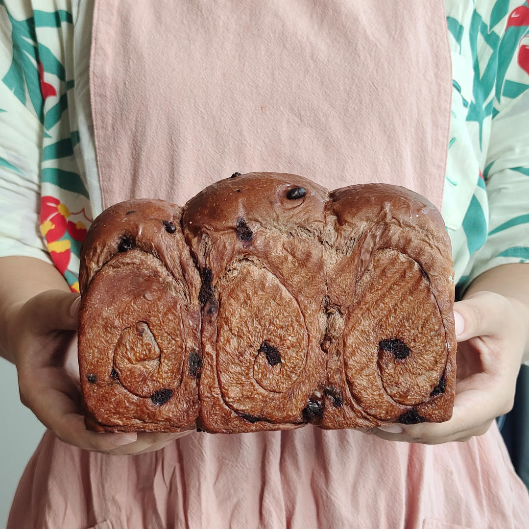 超浓郁巧克力淡奶油吐司｜无人能抵挡的美味