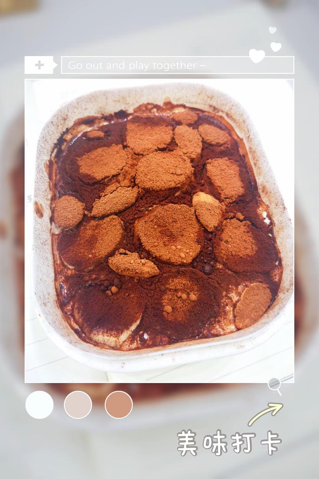 低脂低卡！免烤箱！！燕麦提拉米苏