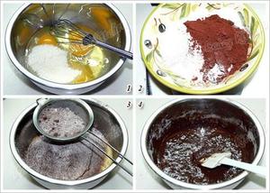 乳酪巧克力方形蛋糕的做法 步骤1