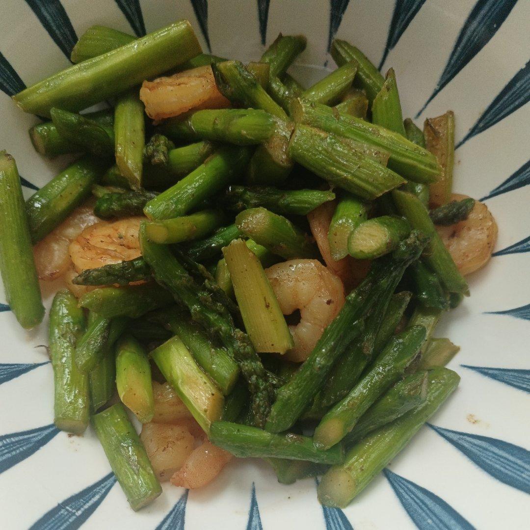 清炒芦笋虾仁