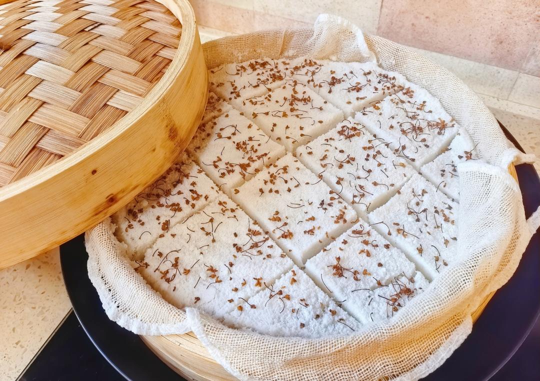 【桂花糕×蜂蜜桂花炖奶】