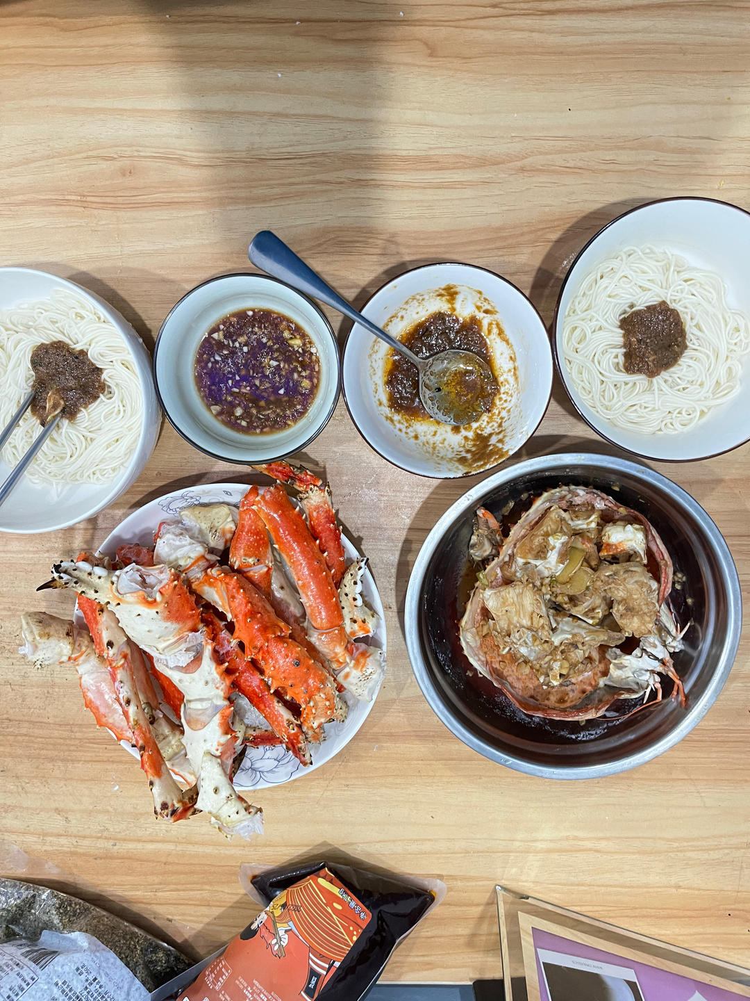 清蒸帝王蟹（图解处理方法）