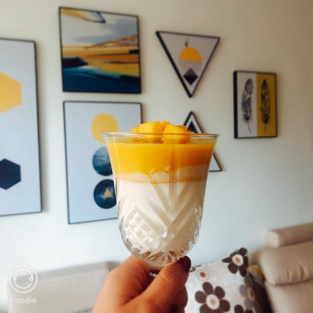 甜而不腻的💯酸奶芒果布丁果冻