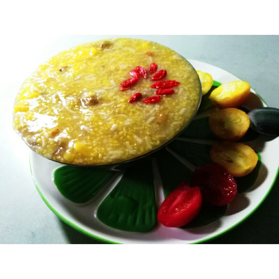 黄金玉米枸杞粥