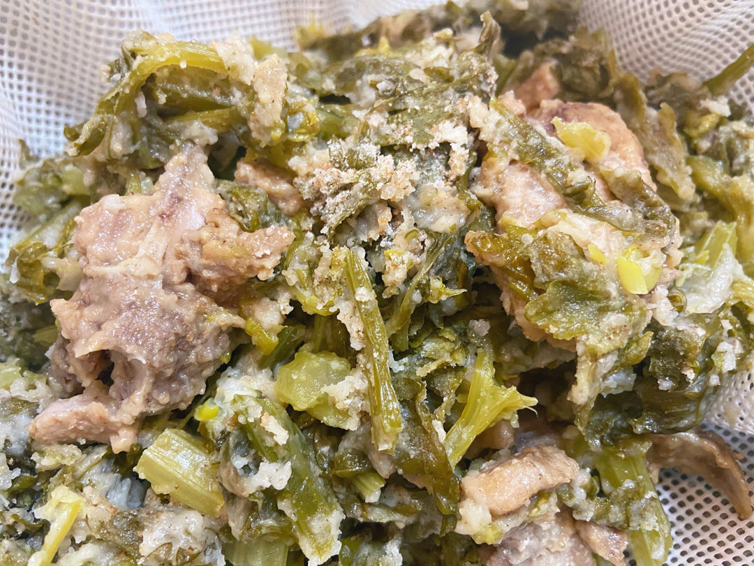 蒸菜（芹菜猪肉拌粉条）