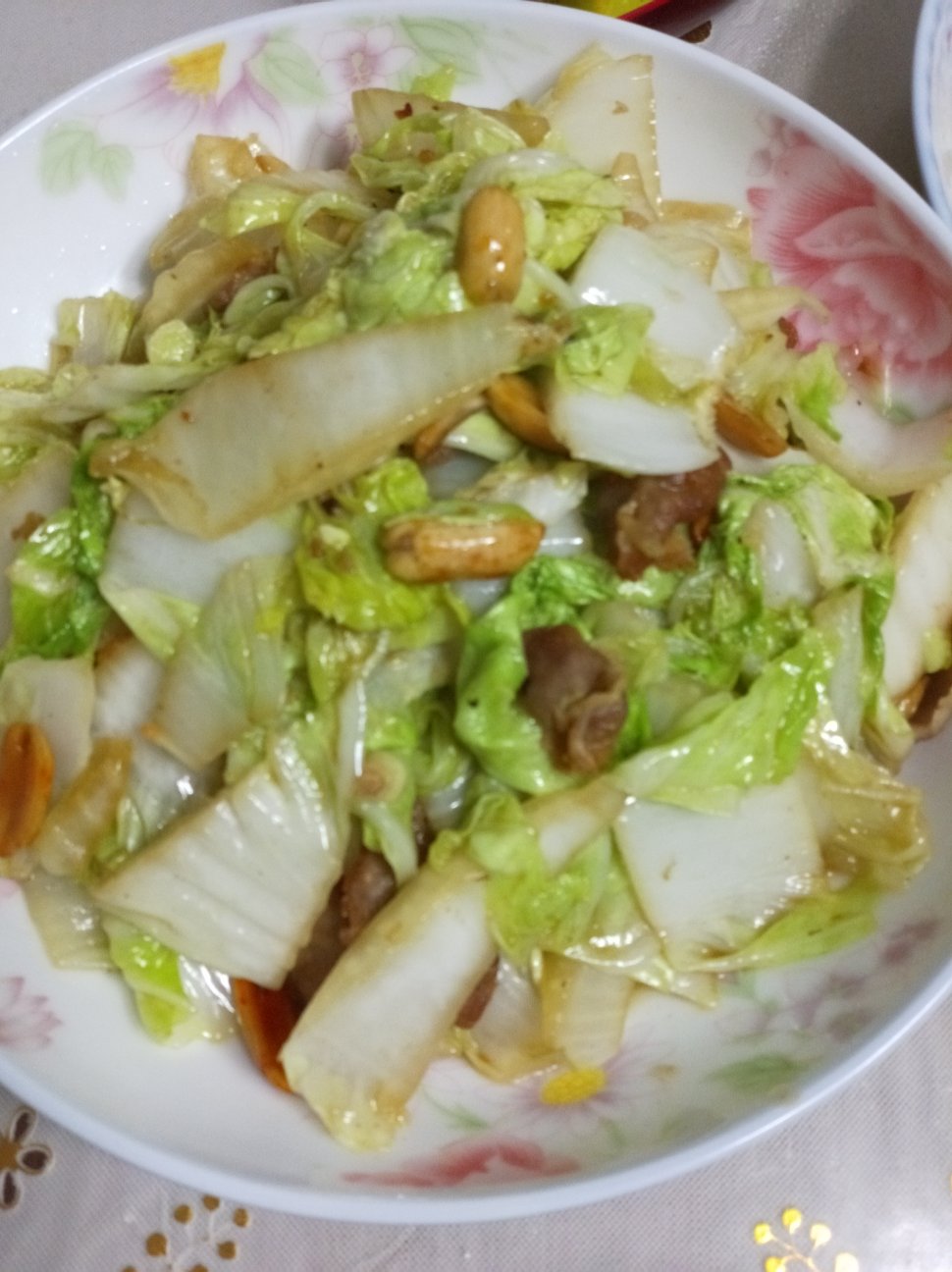 小白菜炒肉片