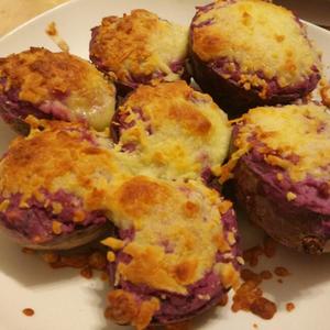 咪姆的马苏里拉芝士焗紫薯的做法 步骤7