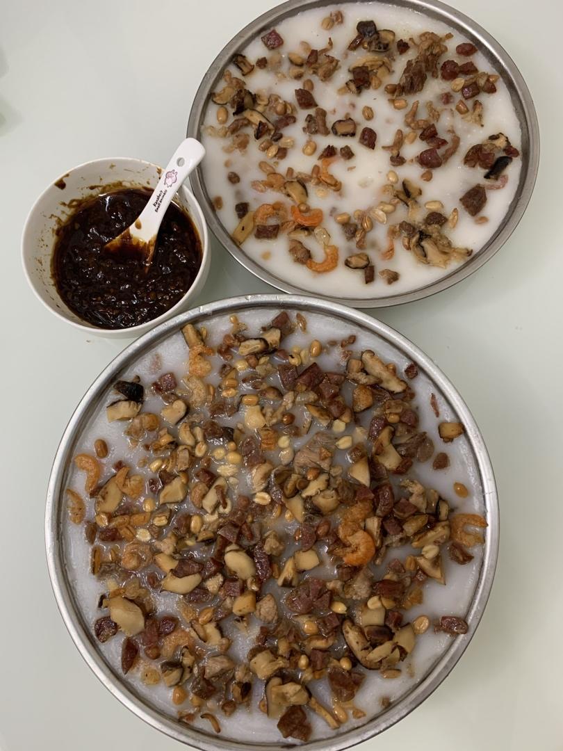 我爱我家快乐加加做的家常千层糕咸香口味又名海丰重糕粿