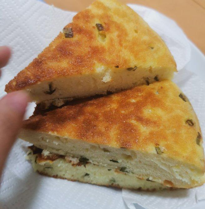 手不沾面做发面大饼