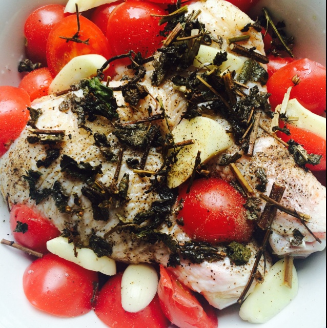 番茄大蒜香草烤鸡腿（庄祖宜）