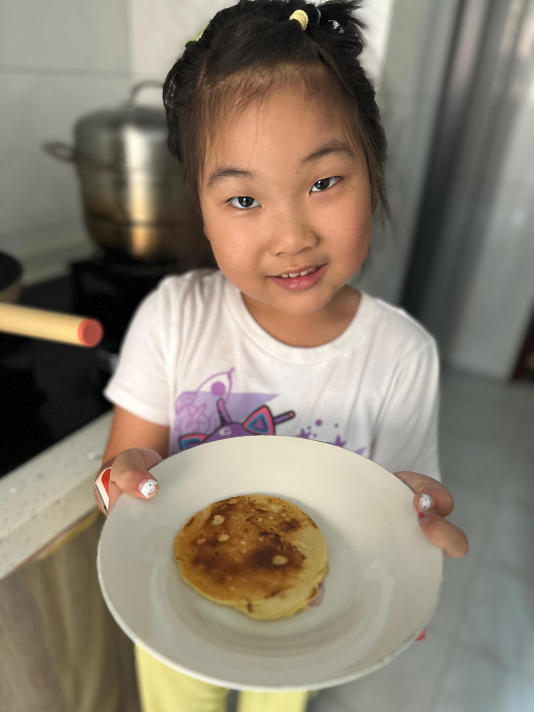 宝宝辅食：苹果奶香松饼