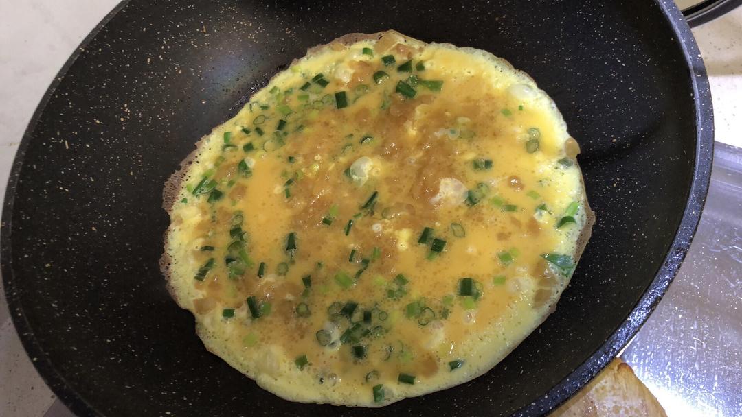 菜脯蛋(萝卜丁煎鹅蛋)的做法