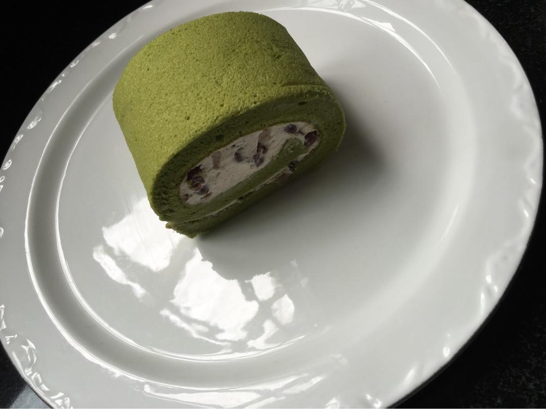 抹茶戚风蛋糕卷