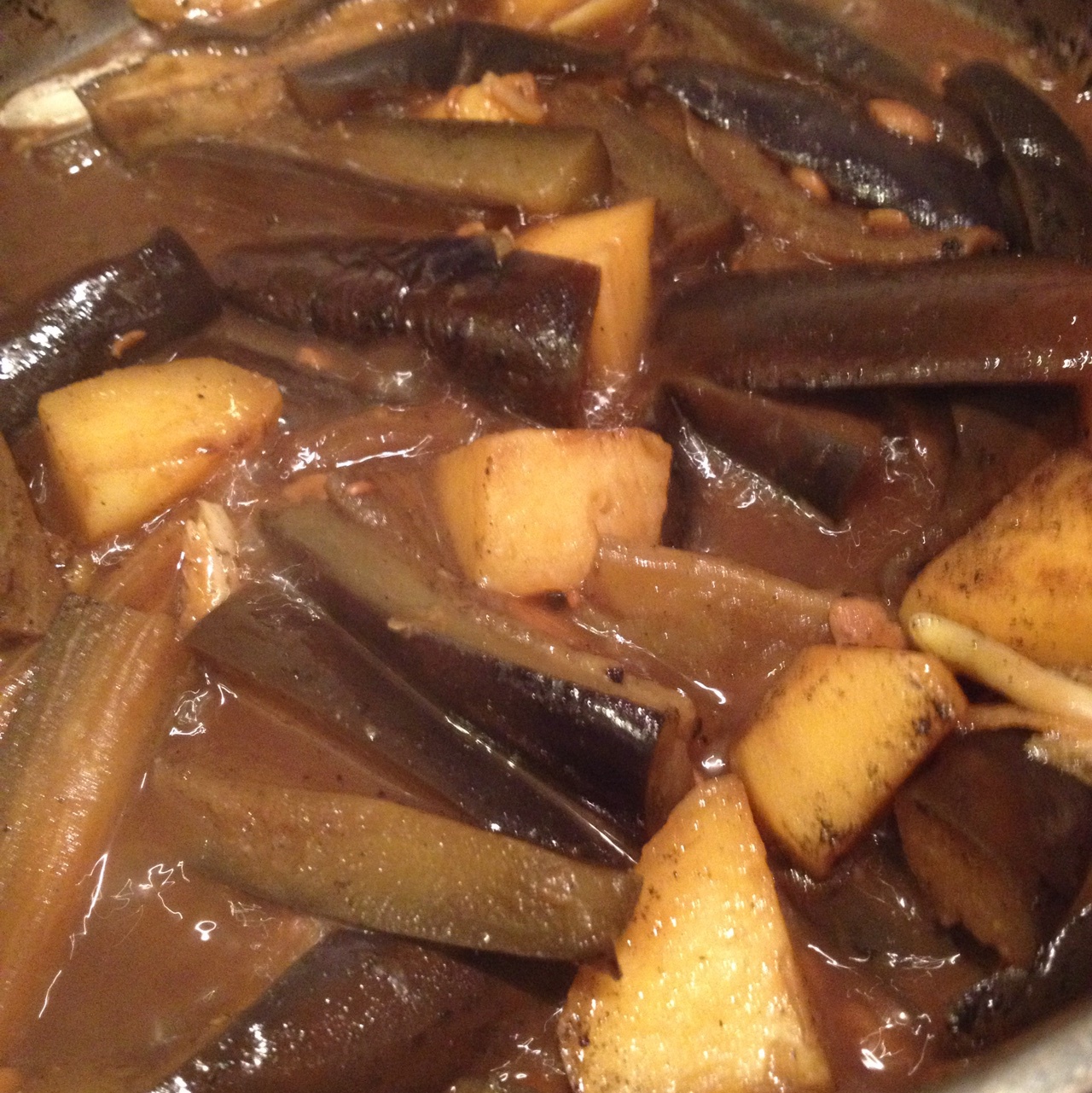 土豆炖茄子