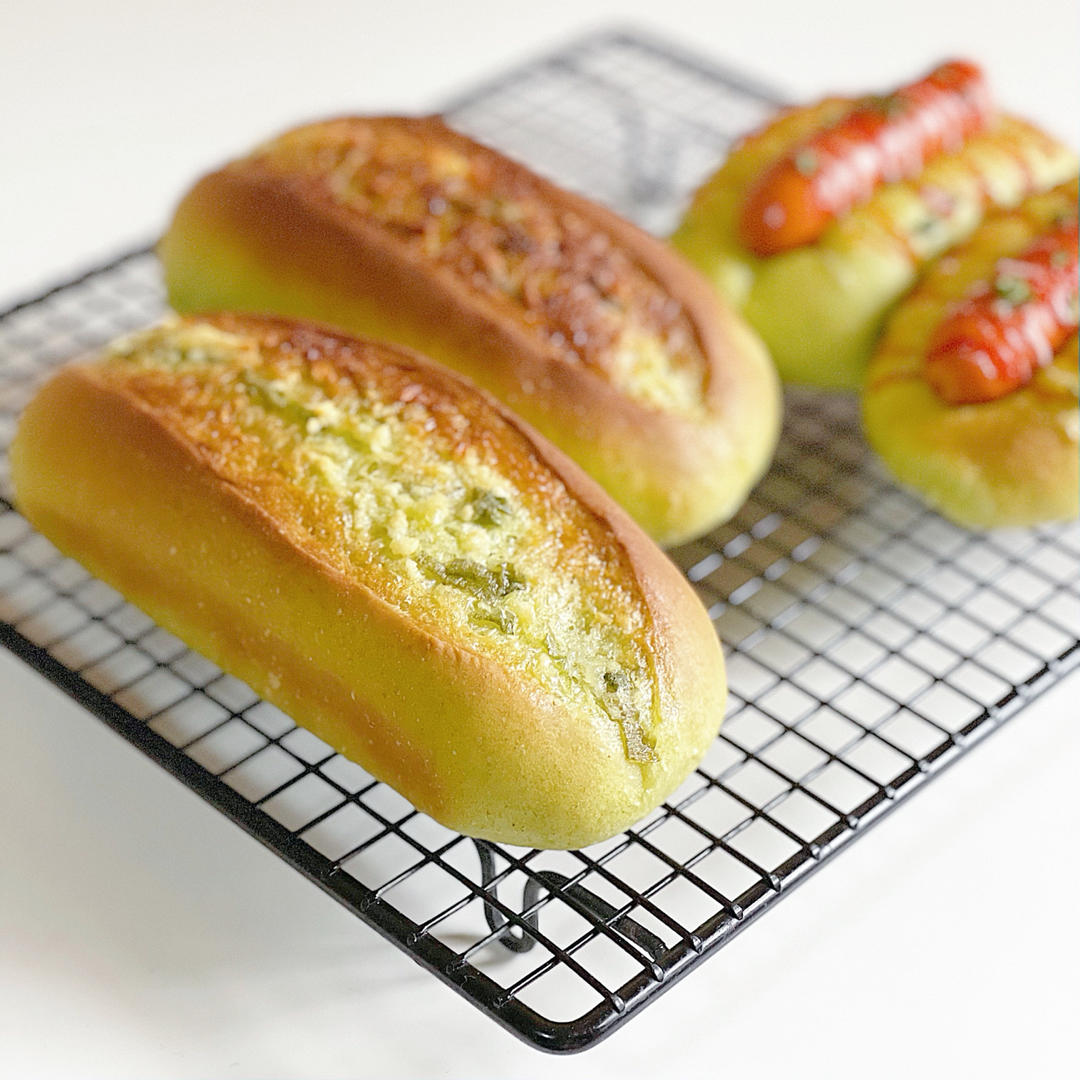 美味的香肠面包