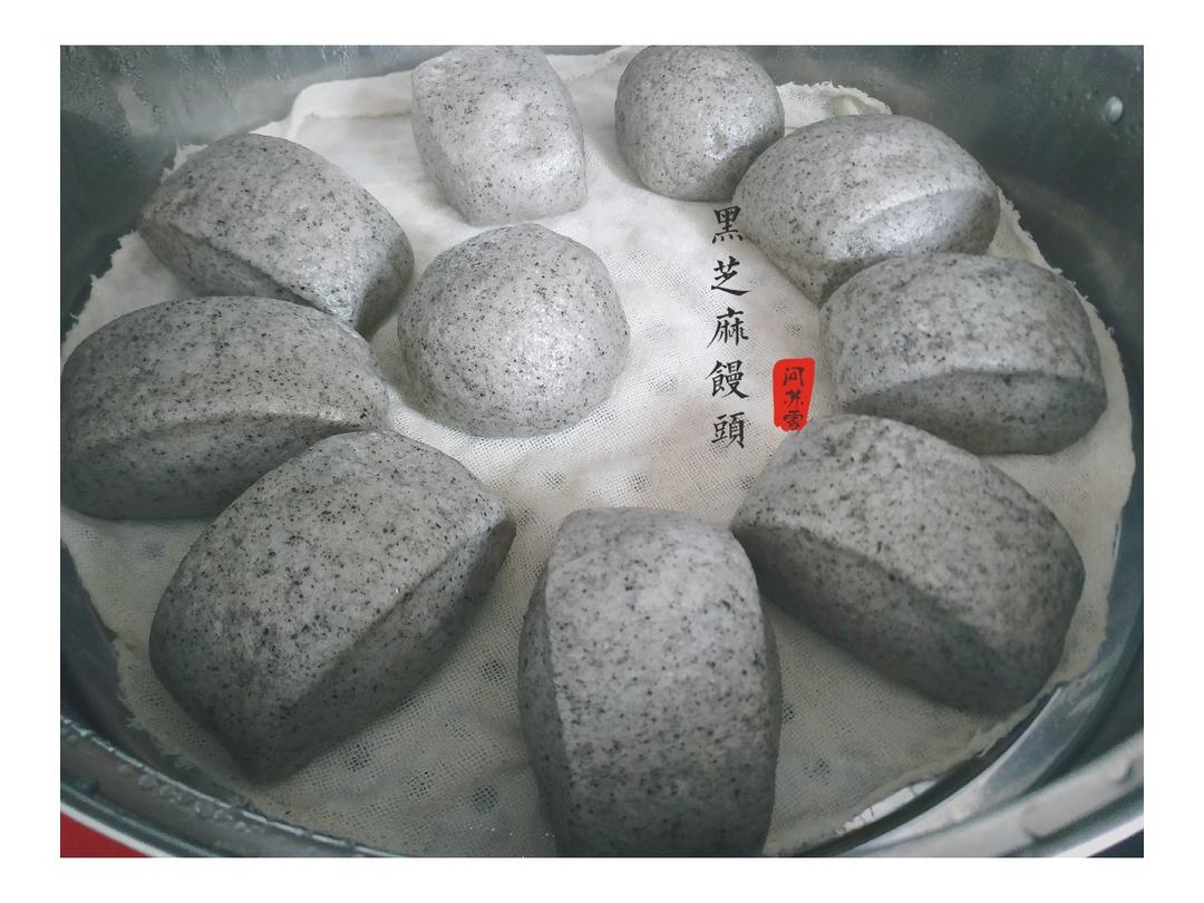 奶香黑芝麻刀切馒头