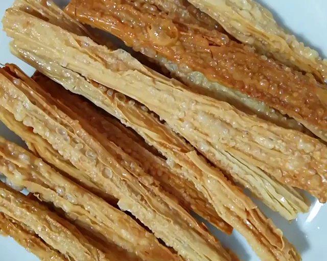 油炸腐竹（支竹，简单的火锅配菜）