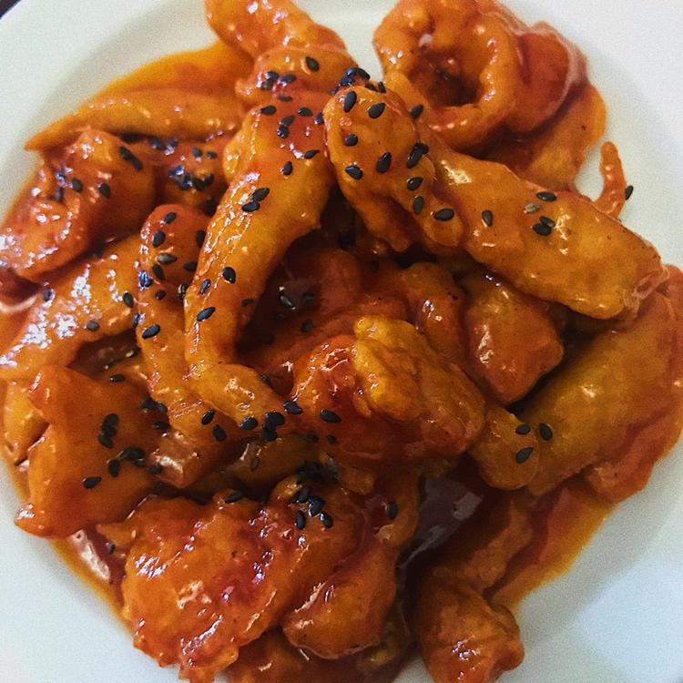 酸甜可口的糖醋里脊(鸡胸肉版)