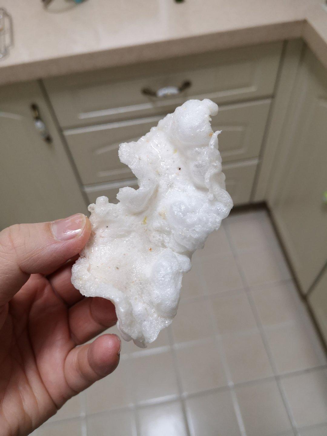 虾肉做的手工虾片 好多细节
