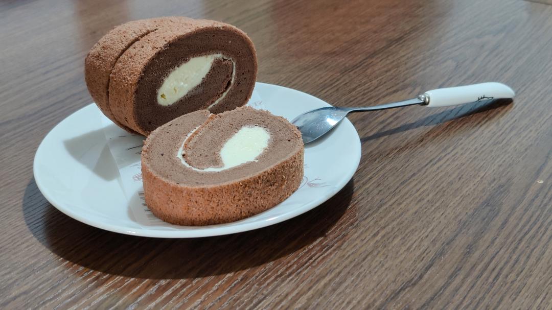 烫面法可可蛋糕卷‼️柔软细腻‼️绵润好吃