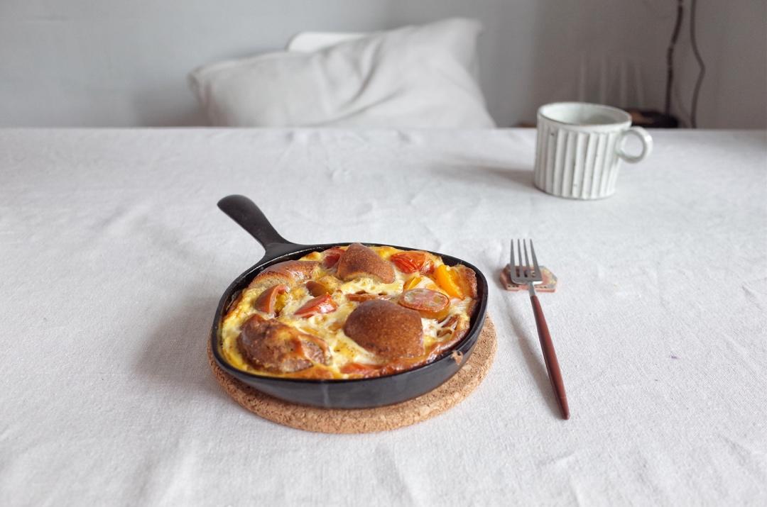 剩菜料理之光frittata 【北鼎烤箱食谱】
