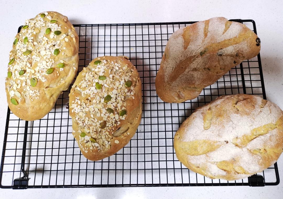 全麦坚果包软欧包