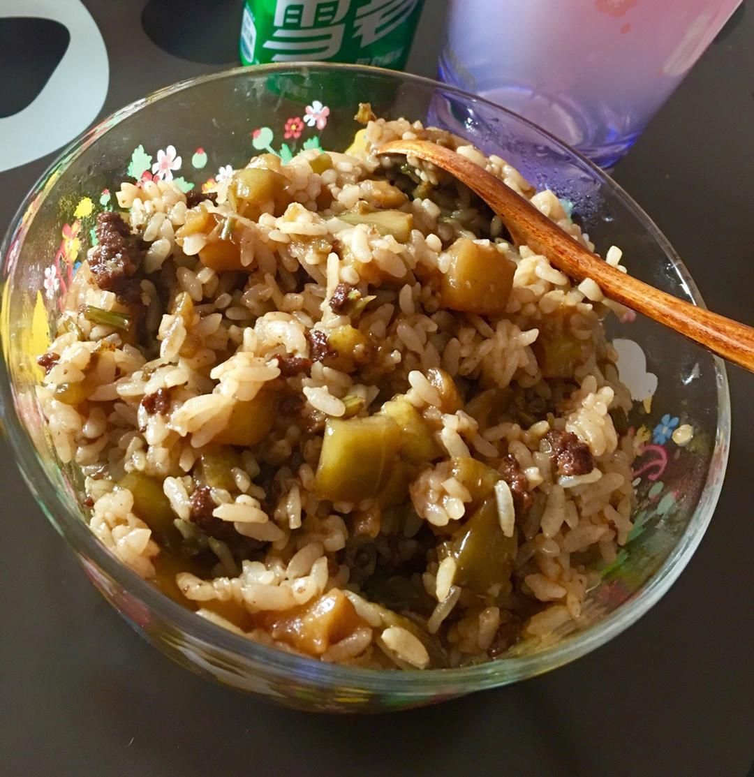 特别好吃的茄子炒饭