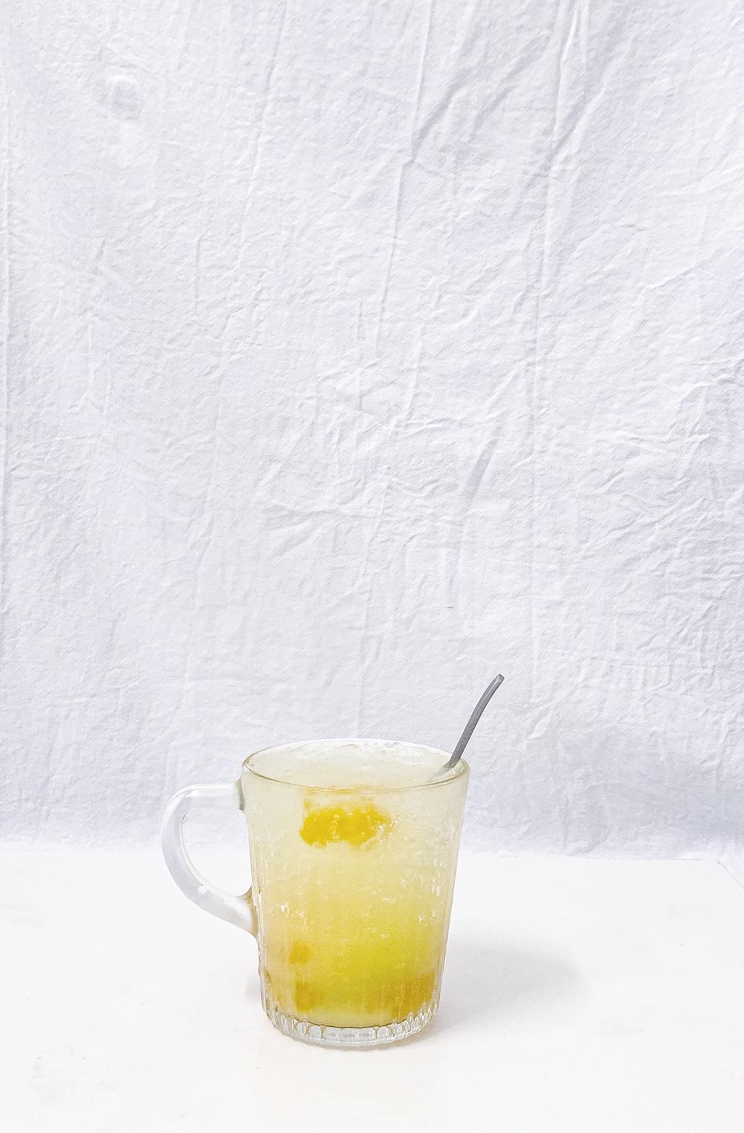 自制饮品，橙子🍊气泡水