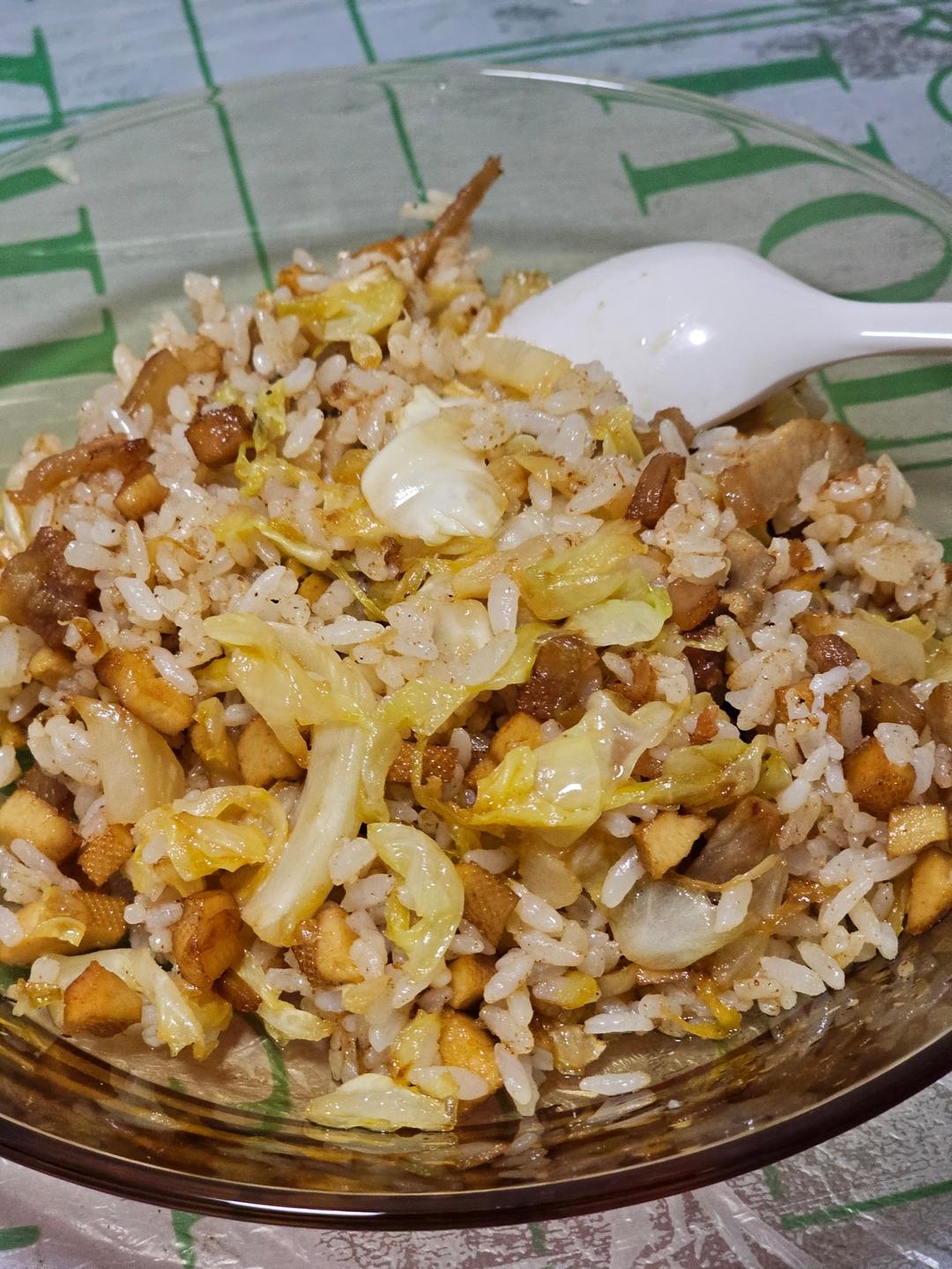 小时候的酱油炒饭
