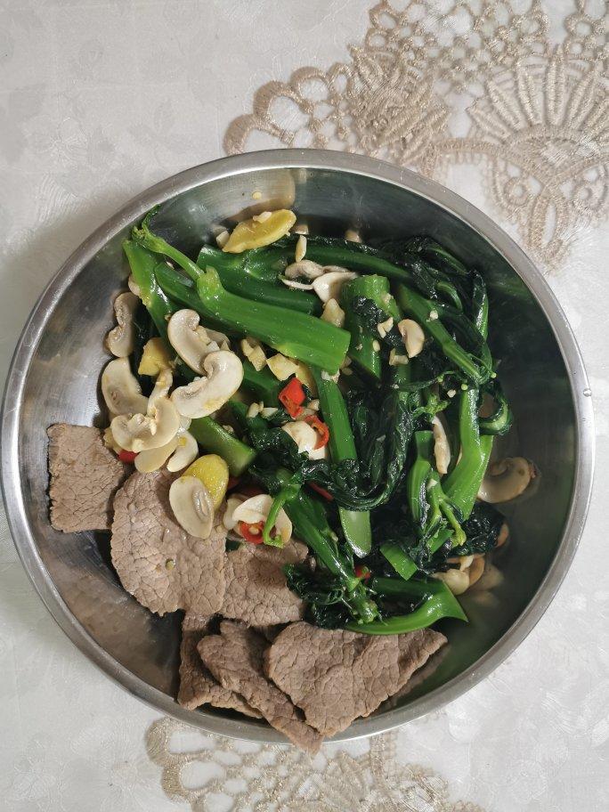 芥兰炒牛肉