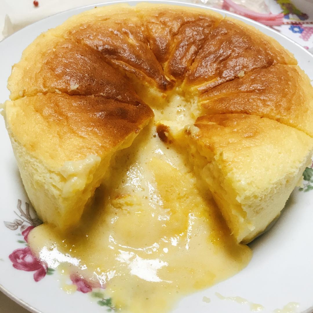 芝士爆浆流心半熟蛋糕