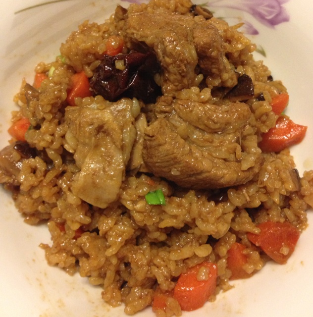 喷香排骨焖饭（爆好吃）