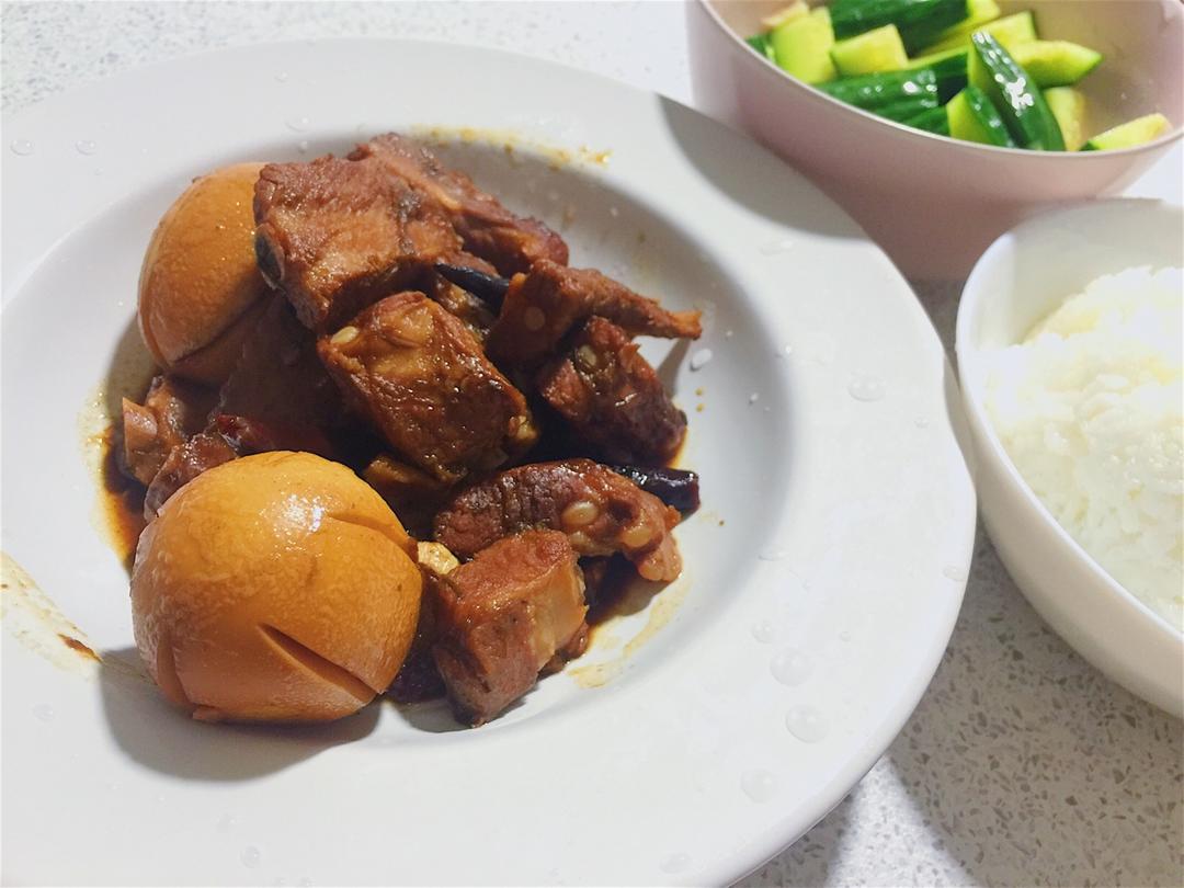 啤酒卤蛋烧排骨