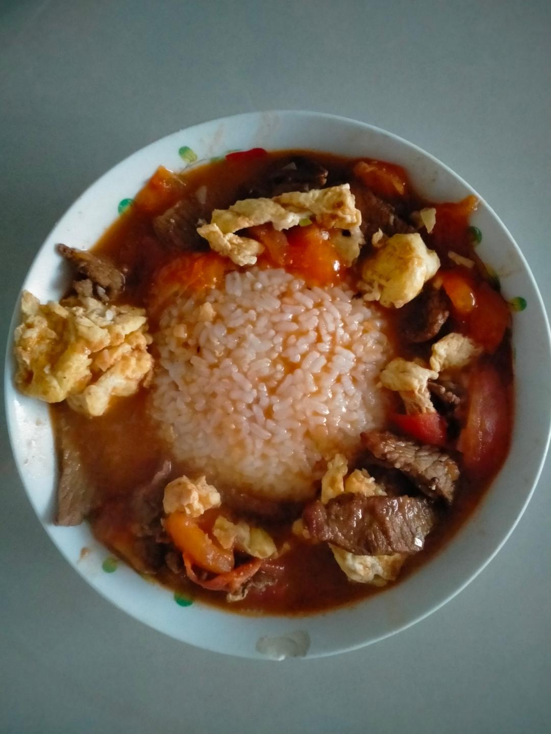 酸甜浓郁～超开胃🔥番茄滑蛋牛肉饭