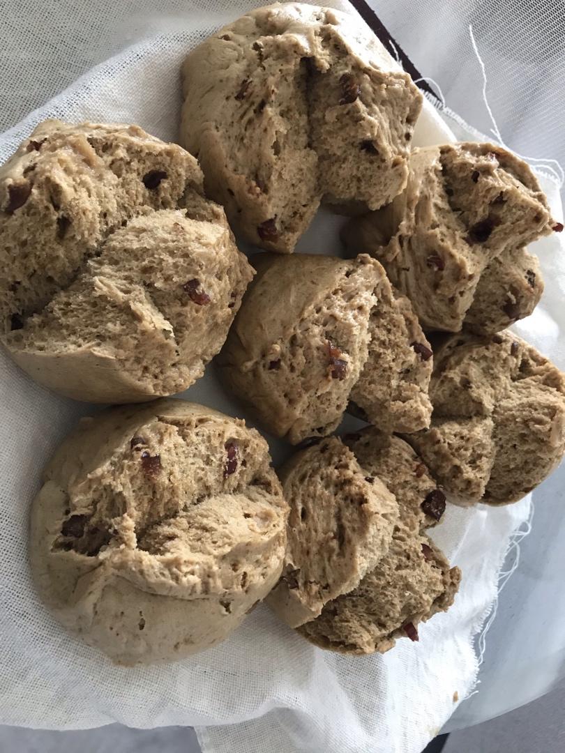 简单易学的红糖大枣开花馒头