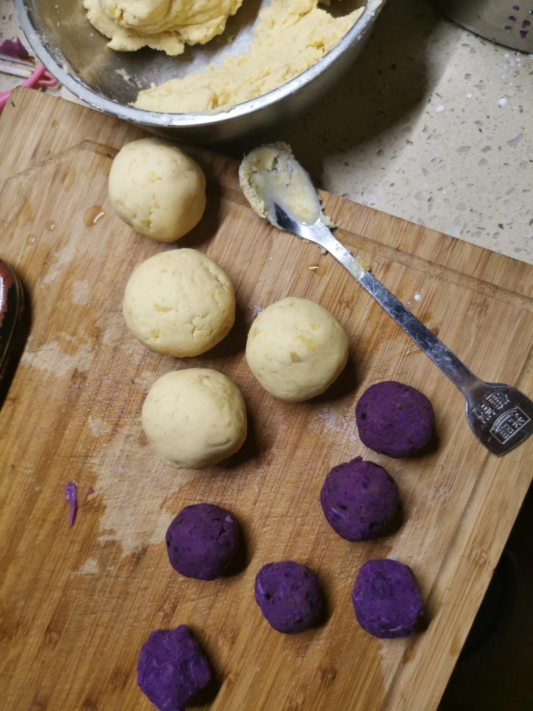 紫薯红薯糯米糍