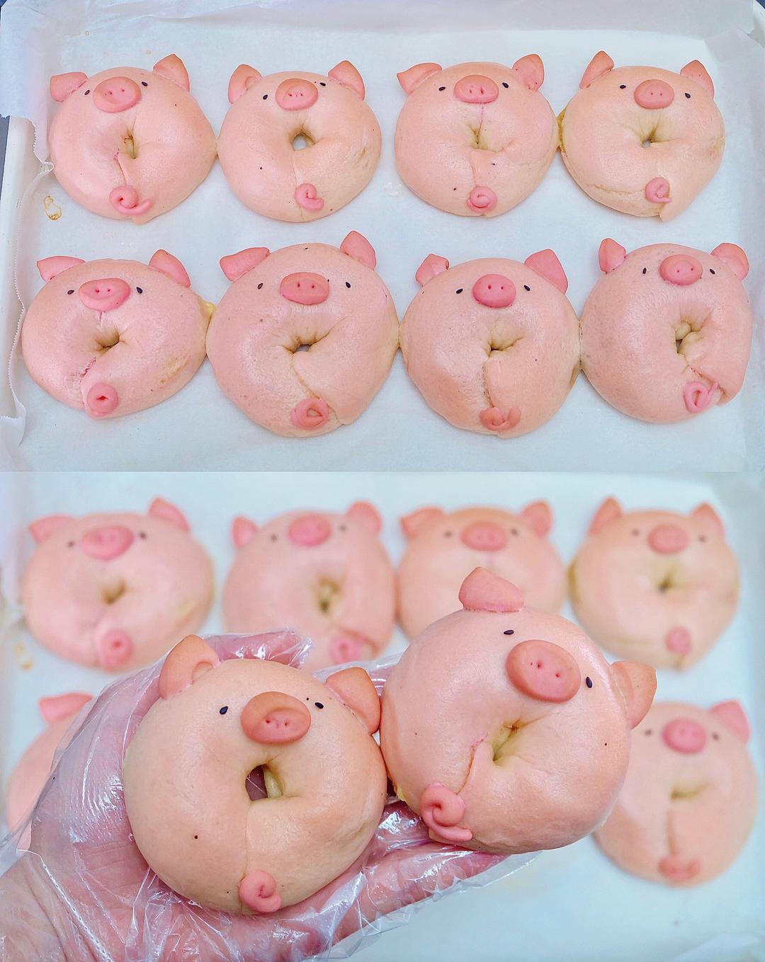 【猪猪贝果🐷的做法步骤图，猪猪贝果🐷怎么做好吃】土豆 …