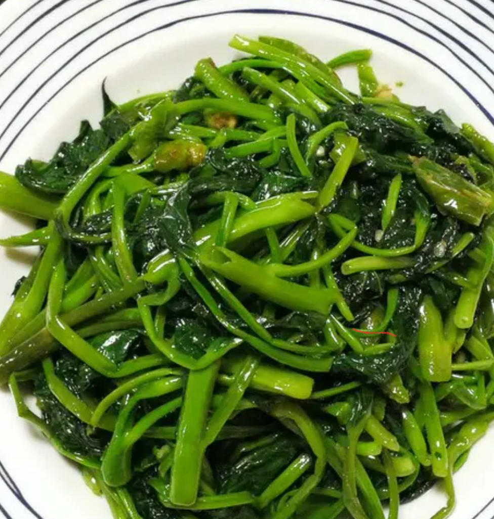 🌶️ 【螺丝椒爆炒空心菜】🌶️（电磁炉版）