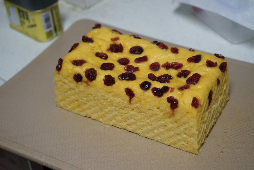 蒸锅版小米南瓜糕，养胃点心，香甜柔软蓬松暄软