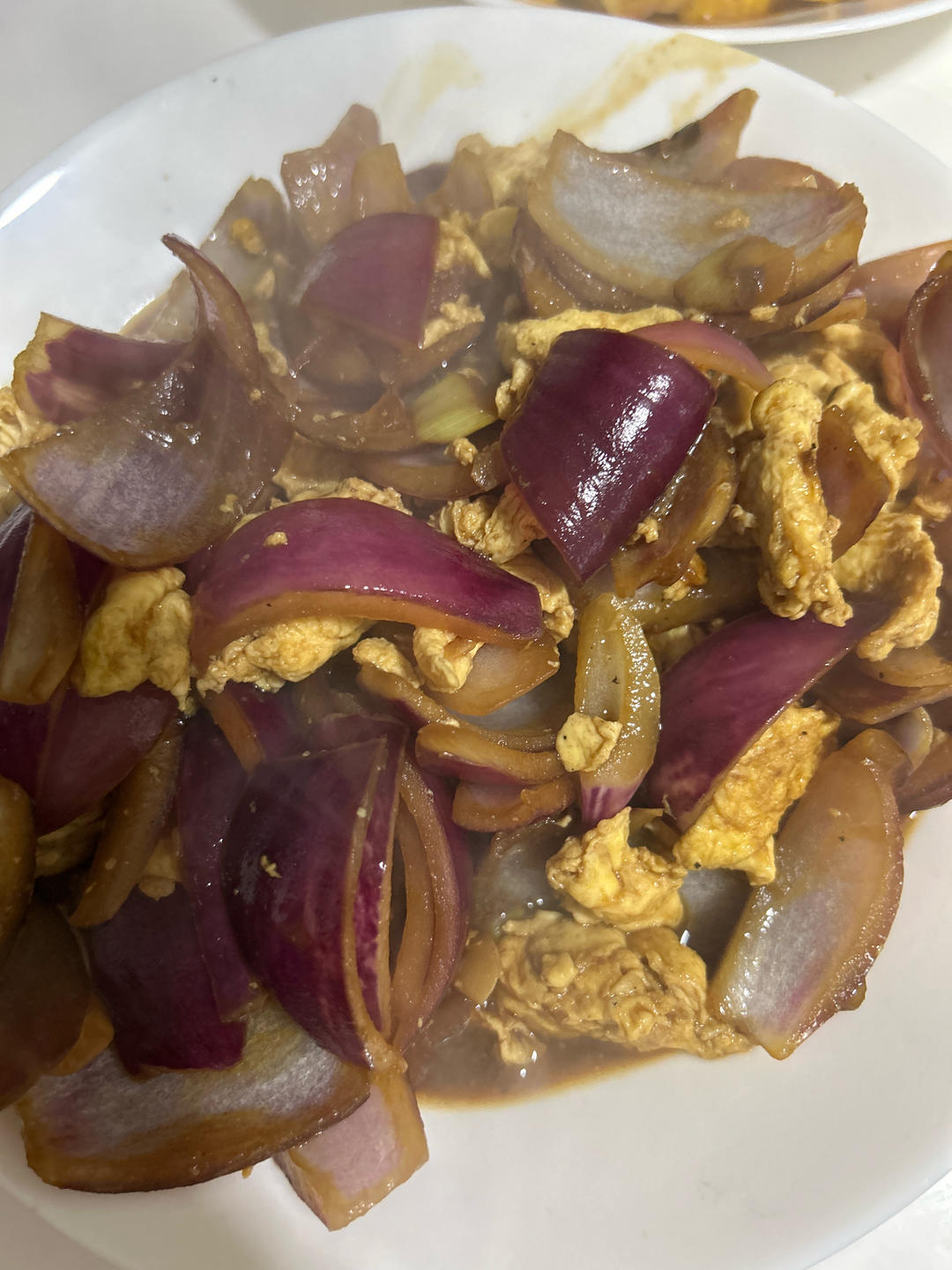 降压防癌的好食材  洋葱炒鸡蛋